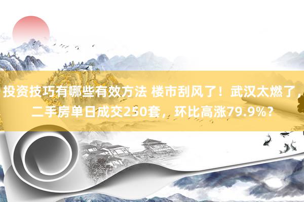 投资技巧有哪些有效方法 楼市刮风了！武汉太燃了，二手房单日成交250套，环比高涨79.9%？