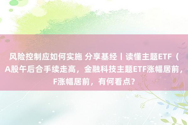 风险控制应如何实施 分享基经丨读懂主题ETF（五十四）：A股午后合手续走高，金融科技主题ETF涨幅居前，有何看点？