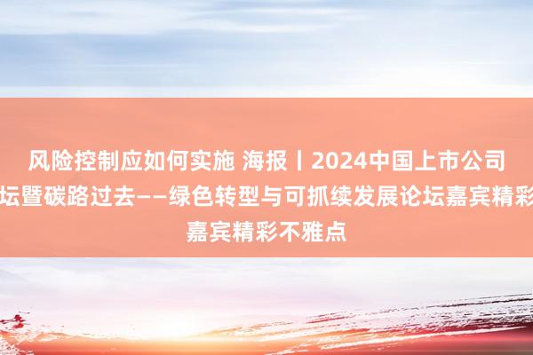 风险控制应如何实施 海报丨2024中国上市公司发展论坛暨碳路过去——绿色转型与可抓续发展论坛嘉宾精彩不雅点