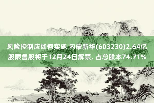 风险控制应如何实施 内蒙新华(603230)2.64亿股限售股将于12月24日解禁, 占总股本74.71%