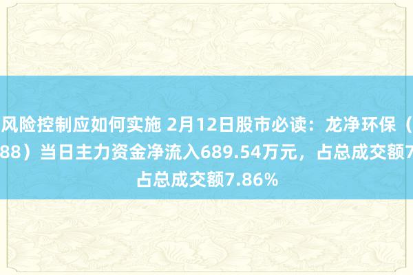 风险控制应如何实施 2月12日股市必读：龙净环保（600388）当日主力资金净流入689.54万元，占总成交额7.86%